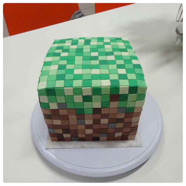Minecraft taart maken
