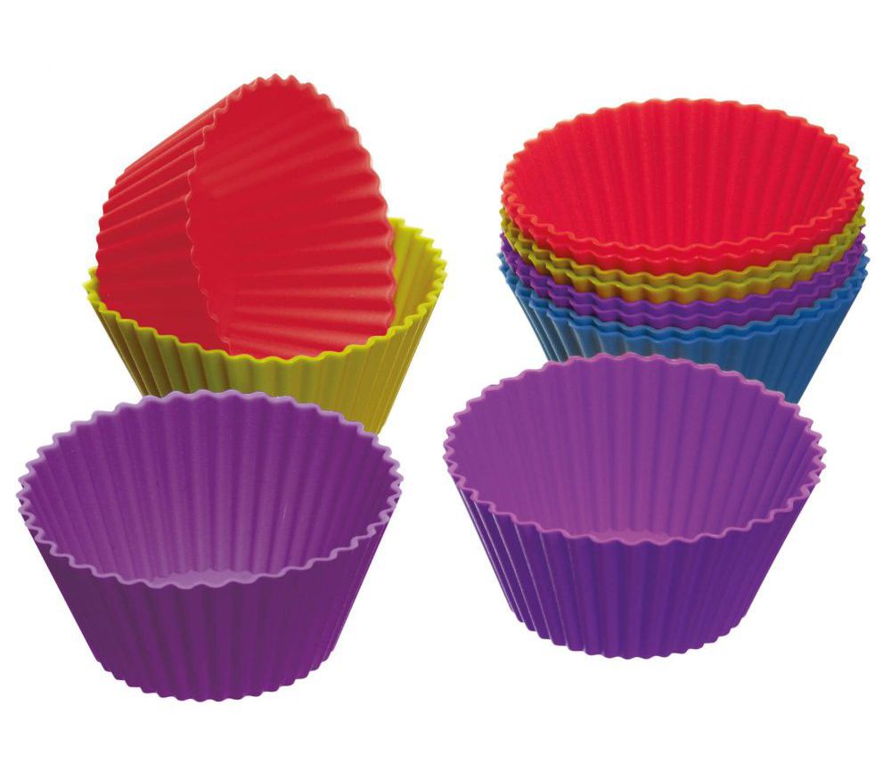 Mantsjoerije Oprecht bezorgdheid Cupcakes | Silliconen cupcake vormpjes 12 st. - Colourworks - Colourworks