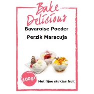  Bavaroise poeder perzik Maracuja met fijne stukjes fruit 100 gr - Bake Delicious, fig. 1 