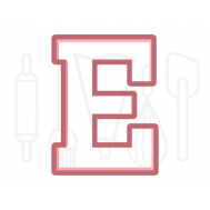  Letter E uitsteker - klassiek - 3D geprint, fig. 2 