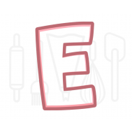  Letter E uitsteker - Speels - 3D geprint, fig. 2 