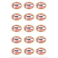  Eetbare print - 15 rondjes 5 cm - PSV logo, fig. 1 