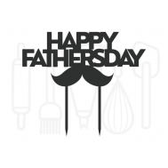 Taarttopper - Happy fathersday + snor, fig. 1 