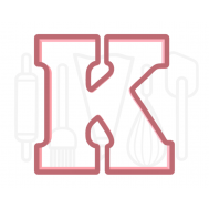  Letter K uitsteker - chocolade letter - 3D geprint, fig. 2 