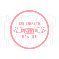  Fondant stempel De liefste mama ben jij - 3D Geprint, fig. 1 