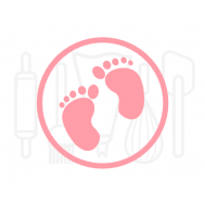 Fondant stempel Baby voetjes - 3D Geprint, fig. 2 
