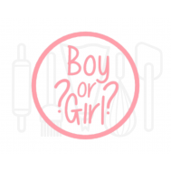  Fondant stempel Boy or Girl - 3D Geprint, fig. 1 