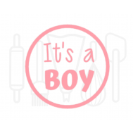  Fondant stempel It's a boy - 3D Geprint, fig. 1 