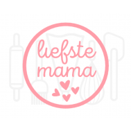  Fondant stempel Liefste mama - 3D Geprint, fig. 1 