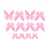  Eetbaar papier vlinders shaded licht roze (pale pink) - Crystal Candy, fig. 1 