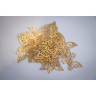  Eetbaar papier vlinders metallic goud - Crystal Candy, fig. 1 