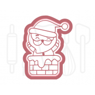  Kerstman in schoorsteen uitsteker + stempel - 3D-geprint, fig. 1 