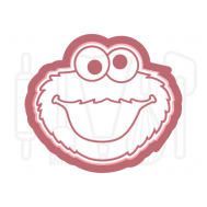  Koekjesmonster hoofd uitsteker + stempel - 3D-geprint, fig. 1 