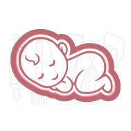  Slapende baby uitsteker + stempel - 3D-geprint, fig. 1 