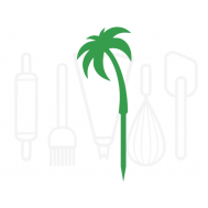  Cupcakeprikker - Palmboom 12 stuks, fig. 2 