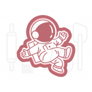  Astronaut 2 uitsteker + stempel - 3D-geprint, fig. 1 