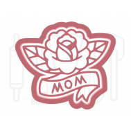  Mom met roos uitsteker + stempel - 3D-geprint, fig. 2 