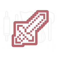  Minecraft zwaard uitsteker + stempel - 3D-geprint, fig. 1 