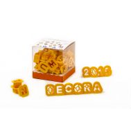  Alfabet en cijfers uitsteker set/36 2 cm - Decora, fig. 1 
