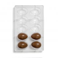  Polycarbonaat chocolade mold half ei 6 x 4 cm - Decora, fig. 1 