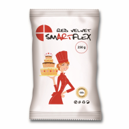  Rolfondant Velvet rood (red) vanille 250 gr - SmArtFlex, fig. 1 