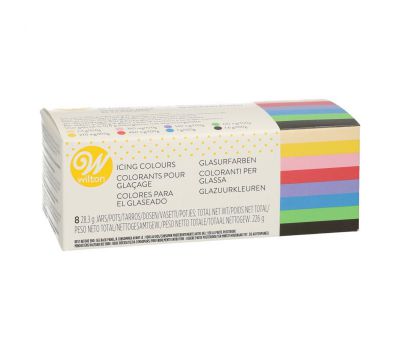  8 kleuren kleurgel kit - Wilton, fig. 1 