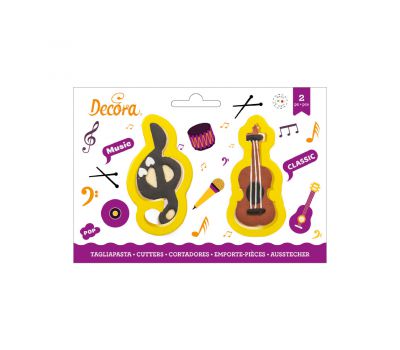  G-sleutel & viool uitsteker set/2 - Decora, fig. 1 