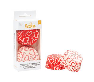  Hartjes rood/wit - baking cups (36 st) - Decora, fig. 2 