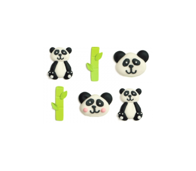 Suikerdecoratie panda set/6 - Decora, fig. 2 