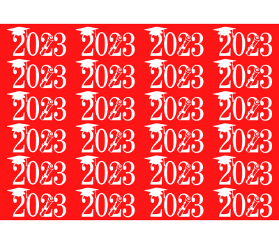  24x "Geslaagd 2023" op Frosty sheet - JouwTaartShop, fig. 23 