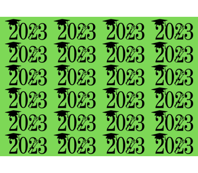  24x "Geslaagd 2023" op Frosty sheet - JouwTaartShop, fig. 16 