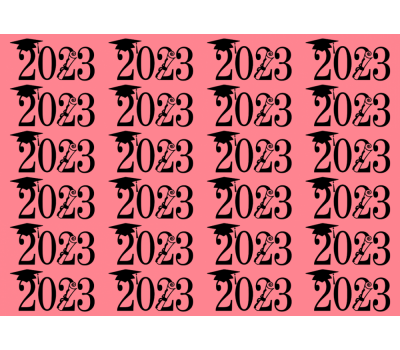  24x "Geslaagd 2023" op Frosty sheet - JouwTaartShop, fig. 12 