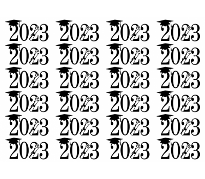 24x "Geslaagd 2023" op Frosty sheet - JouwTaartShop, fig. 10 