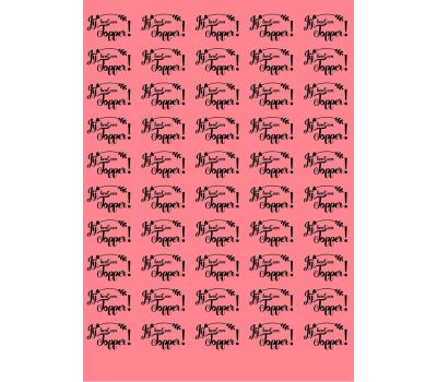  50x "Jij bent een Topper" op Frosty sheet, fig. 7 