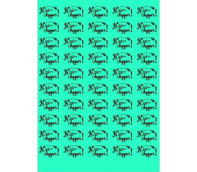  50x "Jij bent een Topper" op Frosty sheet, fig. 8 