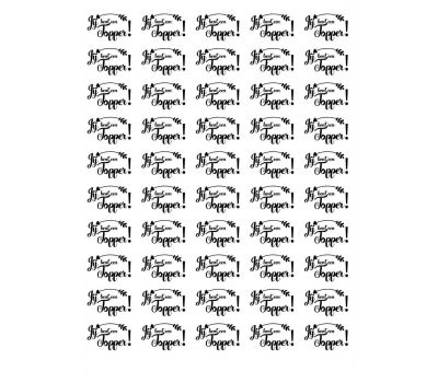  50x "Jij bent een Topper" op Frosty sheet, fig. 9 