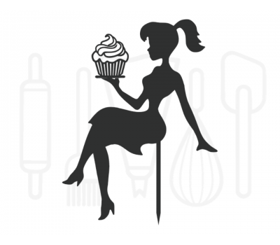  Taarttopper - Meisje met cupcake, fig. 1 