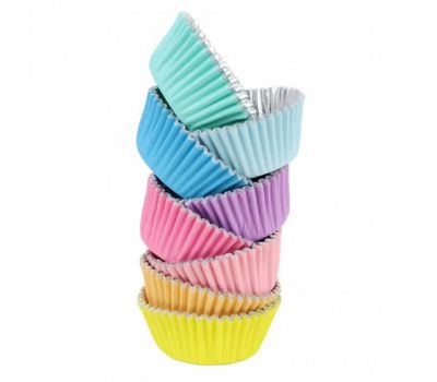  Pastel regenboog gemixt - baking cups (100 st) - PME, fig. 1 