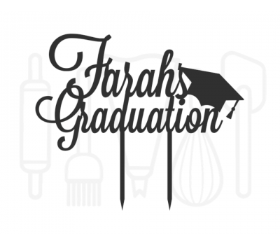  Taarttopper - graduation met hoedje + voornaam, fig. 1 