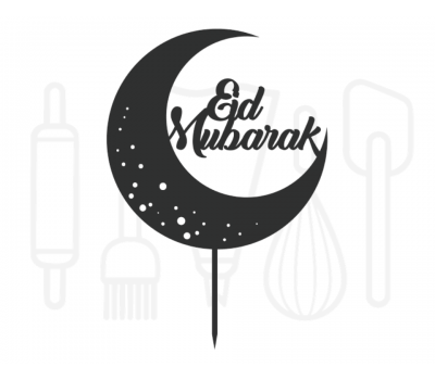  Taarttopper - Eid mubarak + halve maan gesloten, fig. 1 