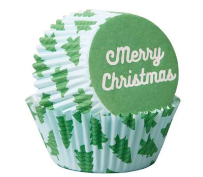  Merry christmas groen - Baking cups (75 st), fig. 1 