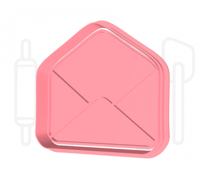  Open envelop uitsteker + stempel - 3D geprint, fig. 2 