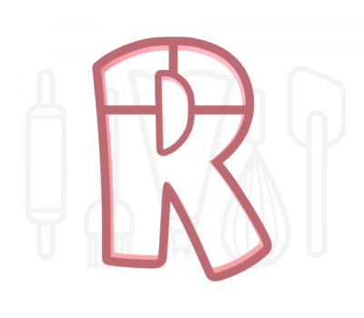  Letter R uitsteker - Speels - 3D geprint, fig. 2 