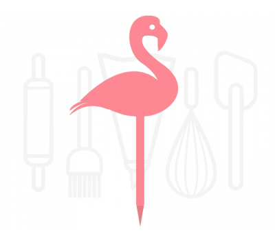  Cupcakeprikker - Flamingo 12 stuks, fig. 1 