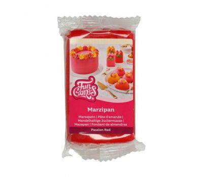  Marsepein rood 1:4 (passion red) 250 gr - FunCakes, fig. 1 