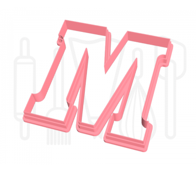  Letter M uitsteker - chocolade letter - 3D geprint, fig. 3 
