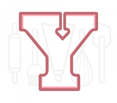  Letter Y uitsteker - chocolade letter - 3D geprint, fig. 2 