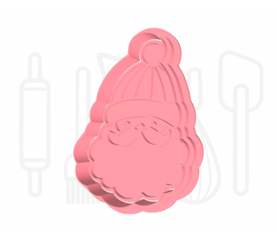  Kerstman uitsteker + stempel - 3D geprint, fig. 2 