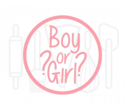 Fondant stempel Boy or Girl - 3D Geprint, fig. 1 