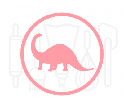  Fondant stempel Dino brontosaurus - 3D Geprint, fig. 1 